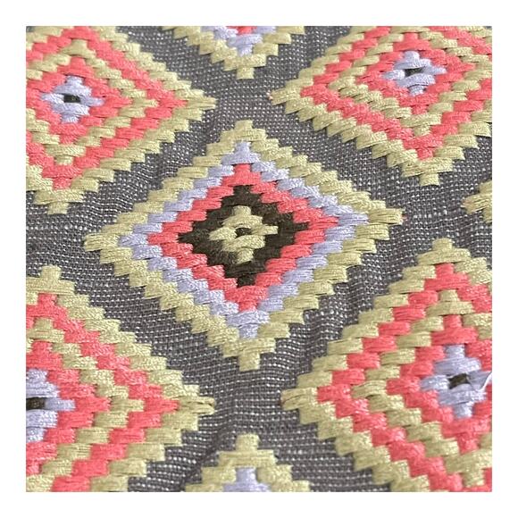 Fossil Embroidered A-Line Mini Skirt – Geometric Pattern – Size Small - Picture 3 of 9